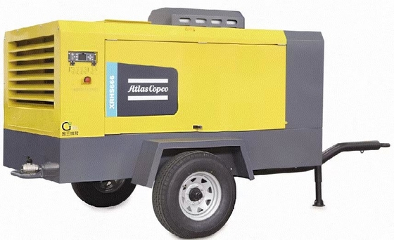 Yellow Portable Compressor XRHS666C Electric Power Source for Industrial Performance