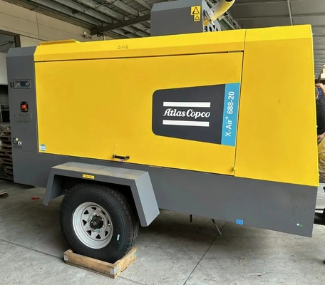 X-AIR+ 688-20 Engine Model B6.7CS4 Portable Compressor in Yellow for On-the-Go Performance