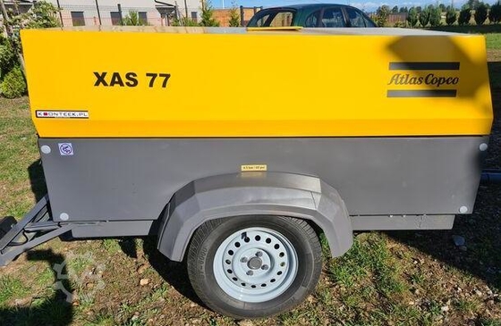 Industrial Grade Portable Compressor XAS77E with FAD 4.2 M³/min and Black Color
