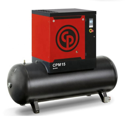 CPM10 Single Phase Rotary Screw Air Compressor Chicago Pneumatic 7.5KW 64db(A) Noise