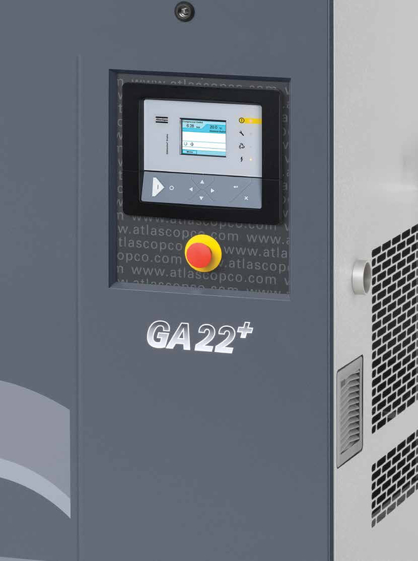 Ga+ Series Oil Injected Rotary Screw Air Compressor Atlas Copco 22kw Ga22+