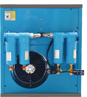 Laser Cutting Refrigerated Compressed Air Dryer 16~30bar Skid Mounted