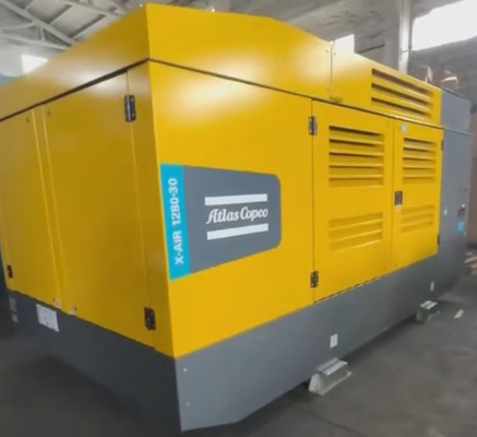 Convenient Portable Compressor X-AIR 1280-30 With FAD 36.5/343./32.1 M³/min And GIV Emission Standards