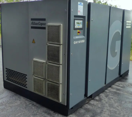 Rotary Screw Oil-injected Atlas GA Series with GA110VSD and CE Certificate