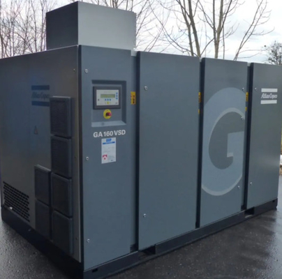 High Capacity Atlas GA Series GA160VSD Variable Speed Drive For 8.5-31.0 M3/min Capacity Fad And 10 Bar Maximum Working Pressure