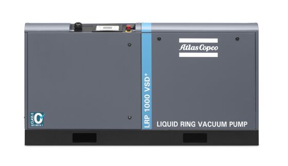 LRP 1000 VSD+ Motor AC Vacuum Pump with Dimension 1950x810x1020 MM and FAD 1050 cubic meters per hour dry 1140 cubic meters per hour wet