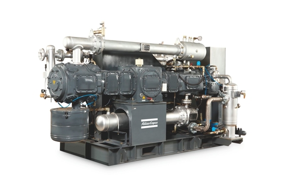 P High Pressure Reciprocating Piston Atlas Screw Air Compressor 42bar Pressure