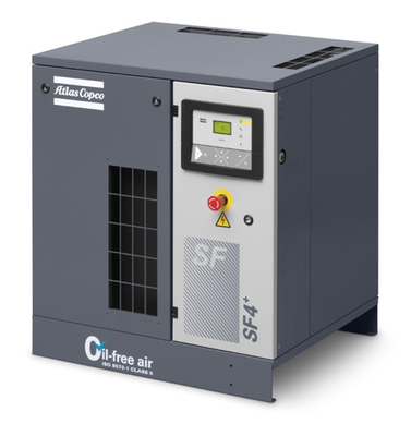22kw Water Injected Atlas Screw Air Compressor AQ 22 VSD Oil Free