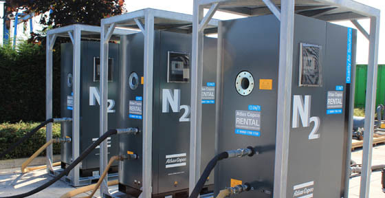 NGP115 Atlas Nitrogen , PSA Nitrogen Gas Generator 1191kg Weight