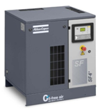 22kw Water Injected Atlas Screw Air Compressor AQ 22 VSD Oil Free