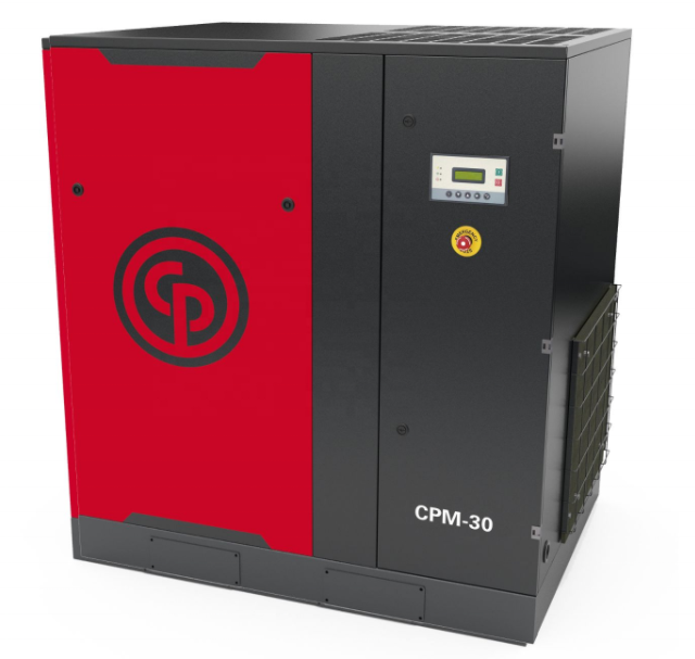CPM30 Chicago Pneumatic Air Compressor 22KW 430kg With Slow Speed Pistons