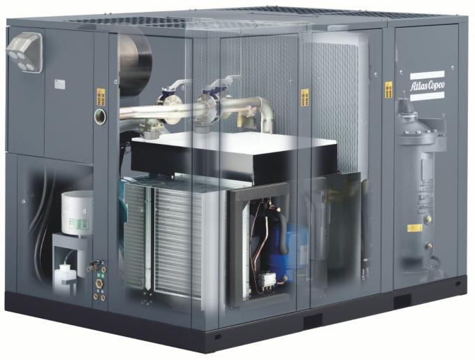 Crew Compressor Atlas Operation In Harsh Working Conditions With GR Two-stage Atlas Screw Air ...